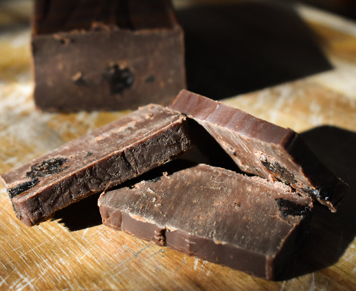 Dark Chocolate Gin Cherry Fudge