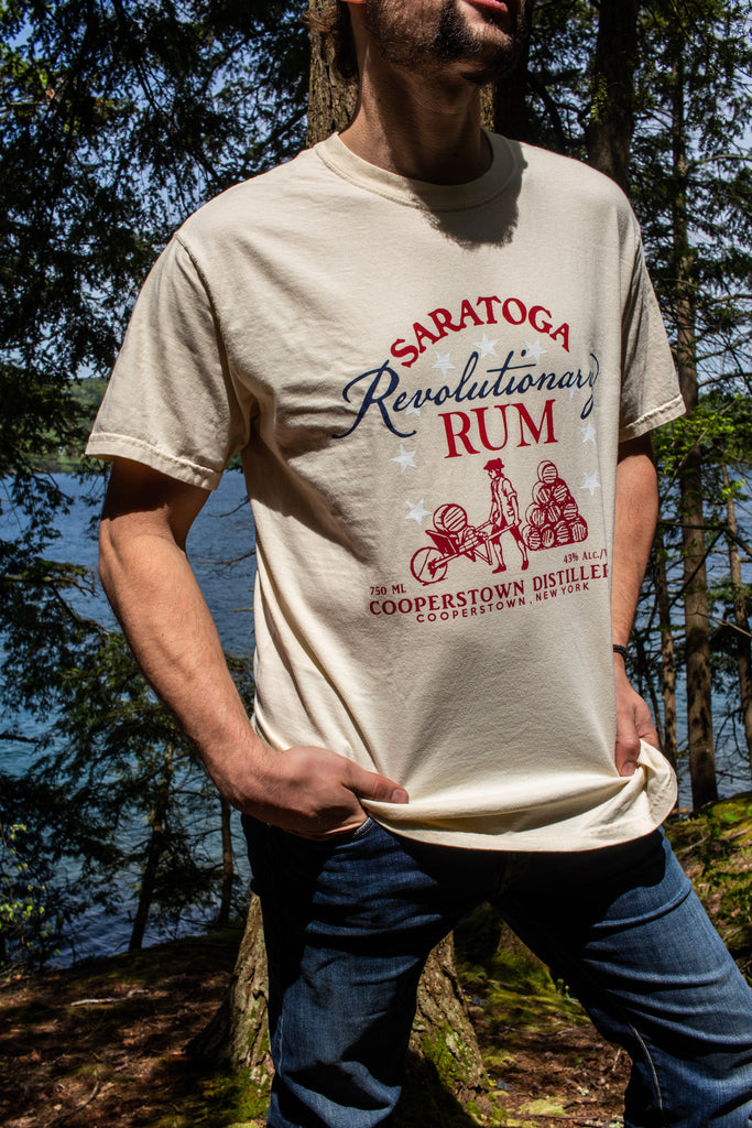 kun Thanksgiving Imperialisme Saratoga Revolutionary Rum T-Shirt – Shop Cooperstown Distillery