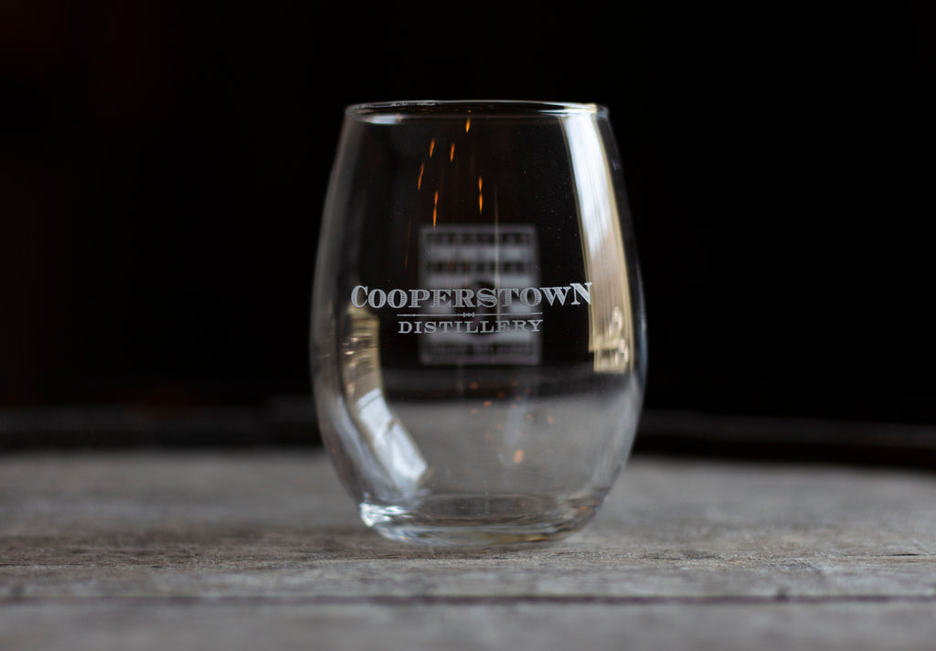 9oz Stemless Wine Glass – Shop Cooperstown Distillery