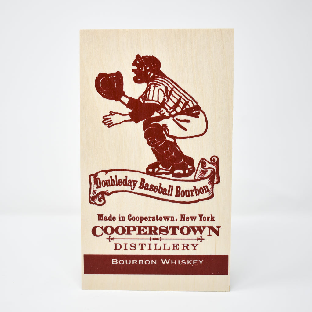Doubleday Baseball Pine Faceplate Shop Cooperstown Distillery