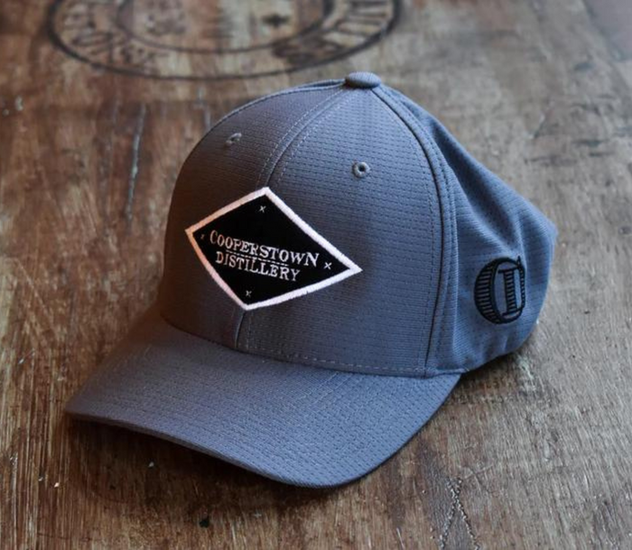 Cooperstown Distillery Flexfit Hat in Grey